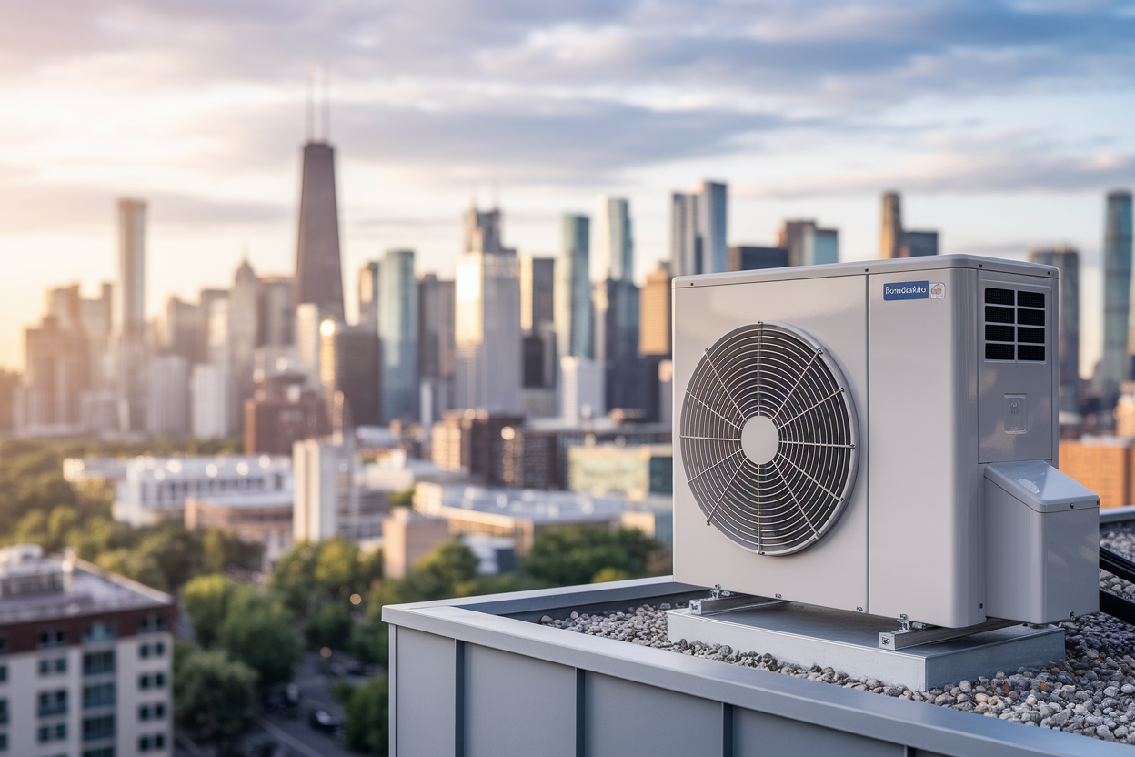 toit-moderne-pompe-a-chaleur-horizon-urbain