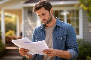 personne-documents-maison-fond-flou