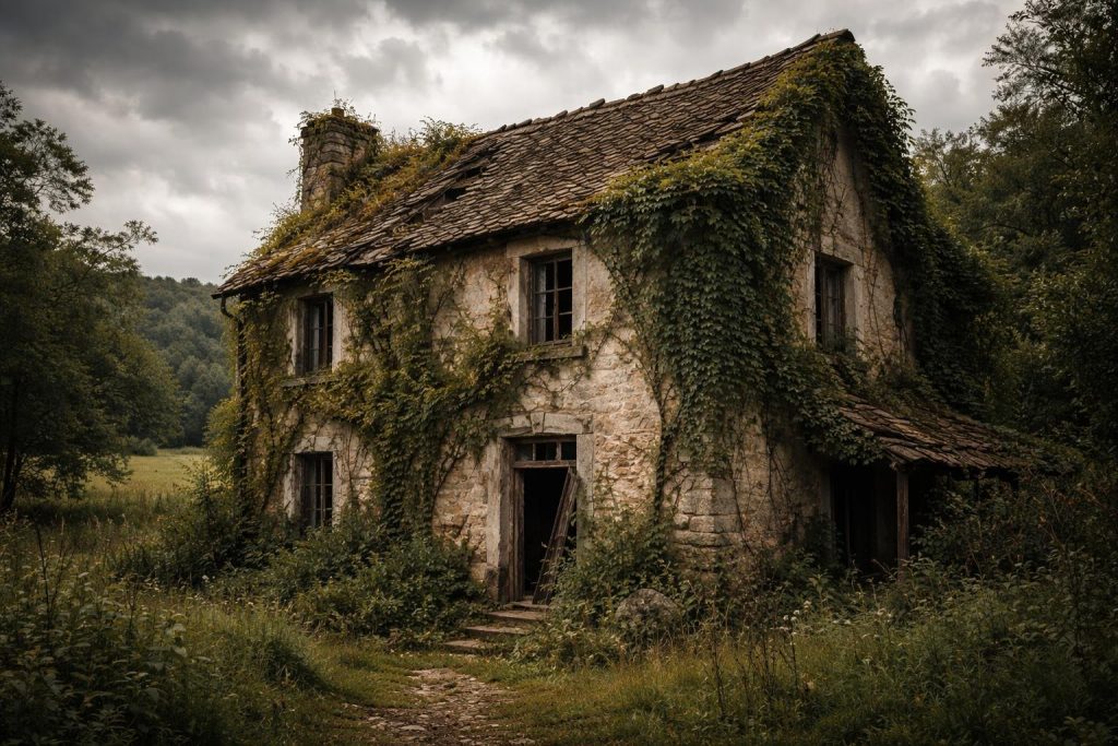 maison-ancienne-vegetation-cadre-rural