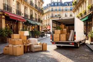 camion-demenagement-rue-paris-cartons
