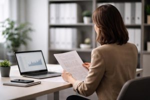 personne-bureau-document-ordinateur-bibliotheque