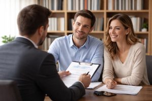 avocat-explique-documents-bibliotheque-floutee