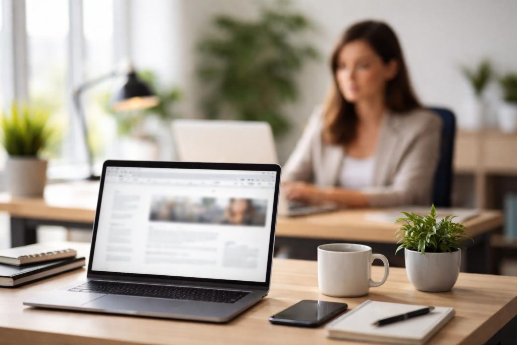 bureau-moderne-ordinateur-personne-assise