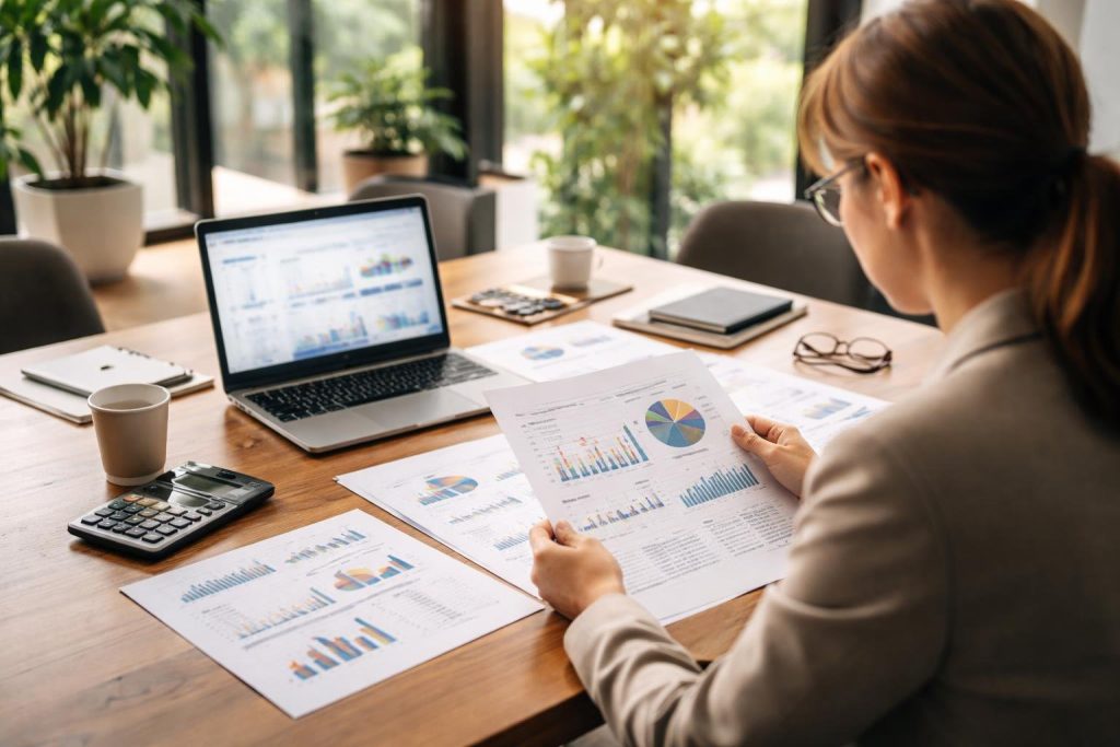 bureau-moderne-table-documents-ordinateur