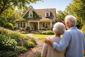 maison-chaleureuse-jardin-couple-senior