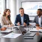 personnes-costume-table-conference-moderne