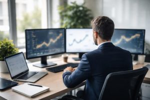 professionnel-dos-ordinateur-multi-ecrans