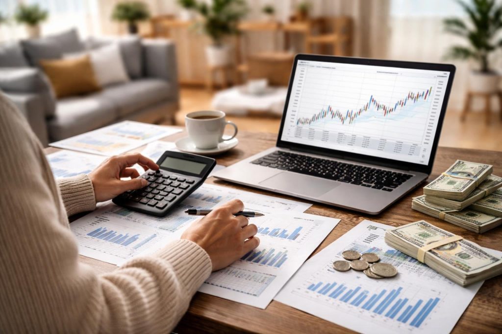 personne-table-finance-calculatrice-ordinateur