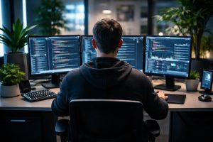 developpeur-dos-bureau-ecrans-code