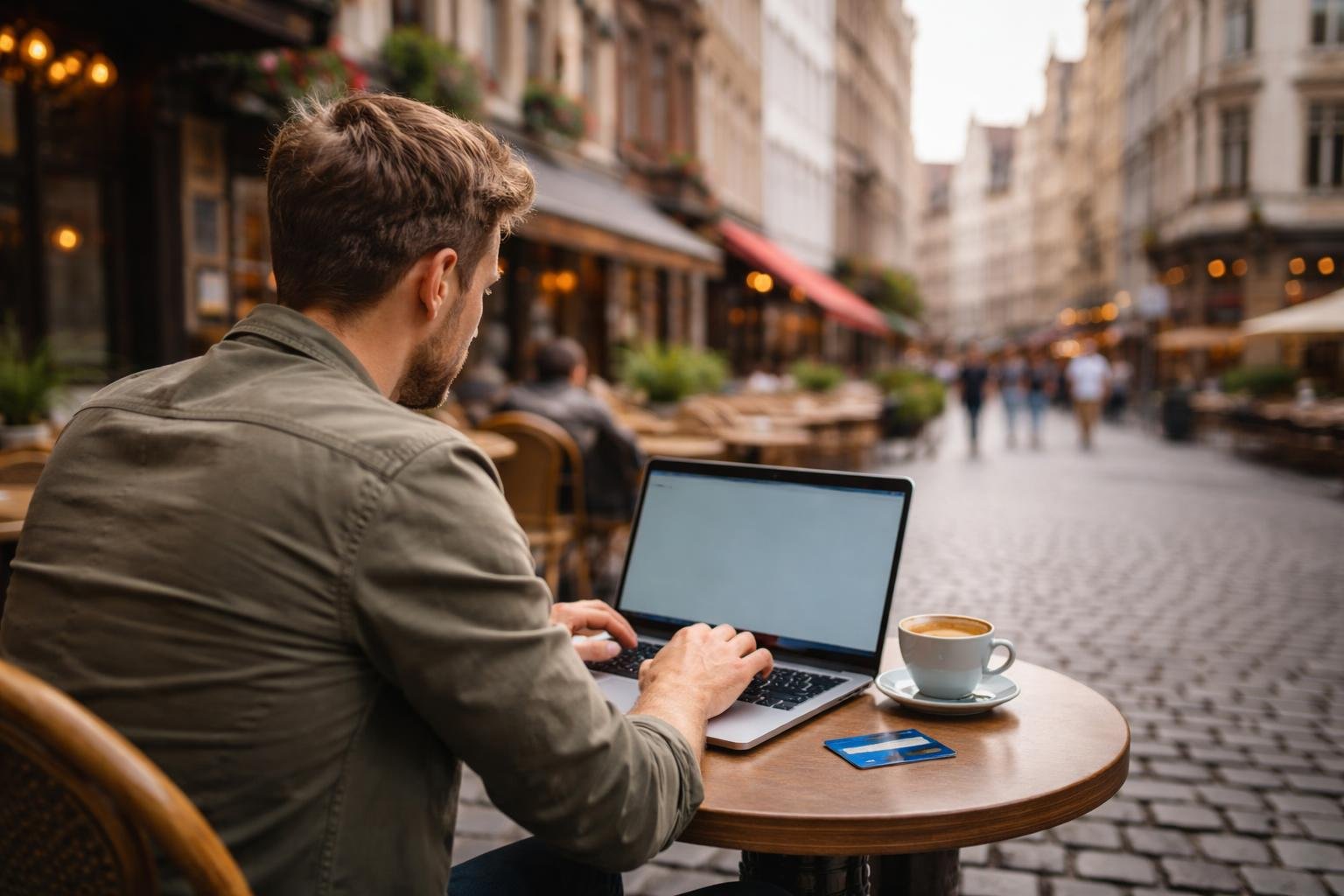 homme-terrasse-laptop-carte-rue-belge